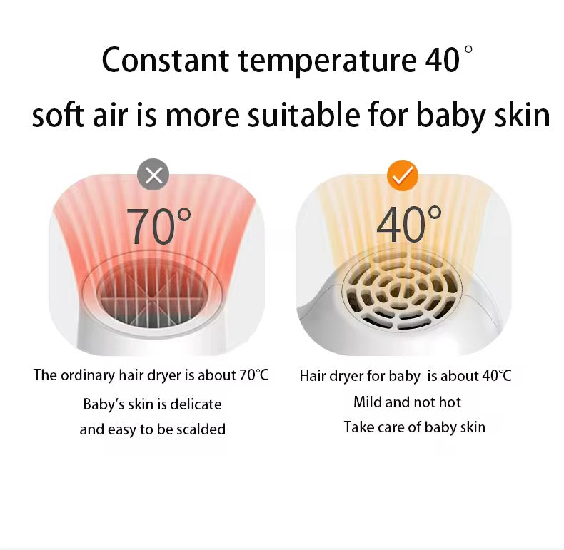 Busters Trådløse Baby (Hår)tørrer – Blid, Støjsvag & Sikker Varmluft