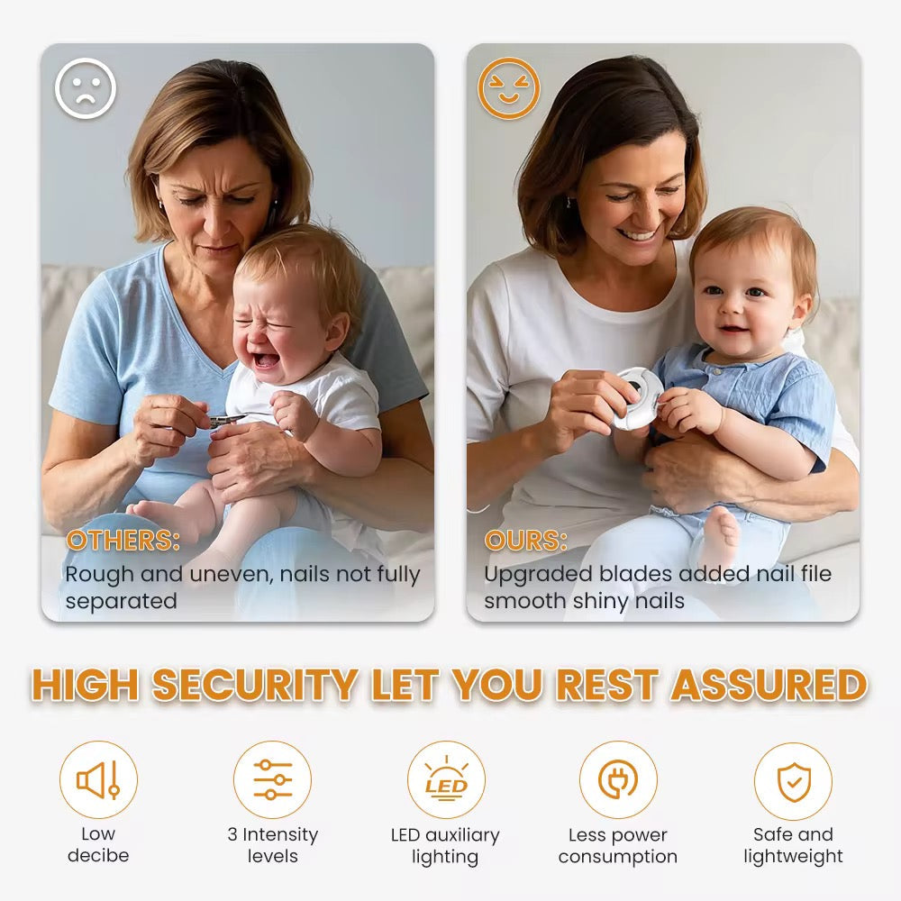 Elektrisk genopladelig neglefil – Sikker & Skånsom Til Hele Familien