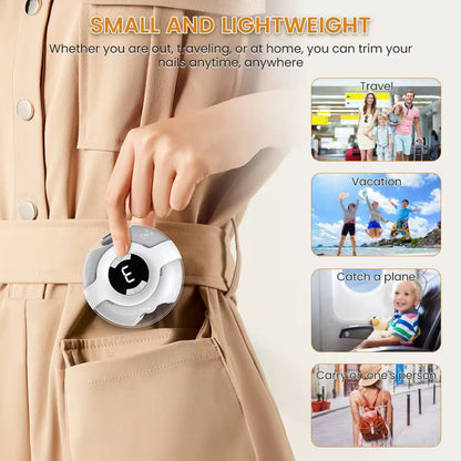 Elektrisk genopladelig neglefil – Sikker & Skånsom Til Hele Familien