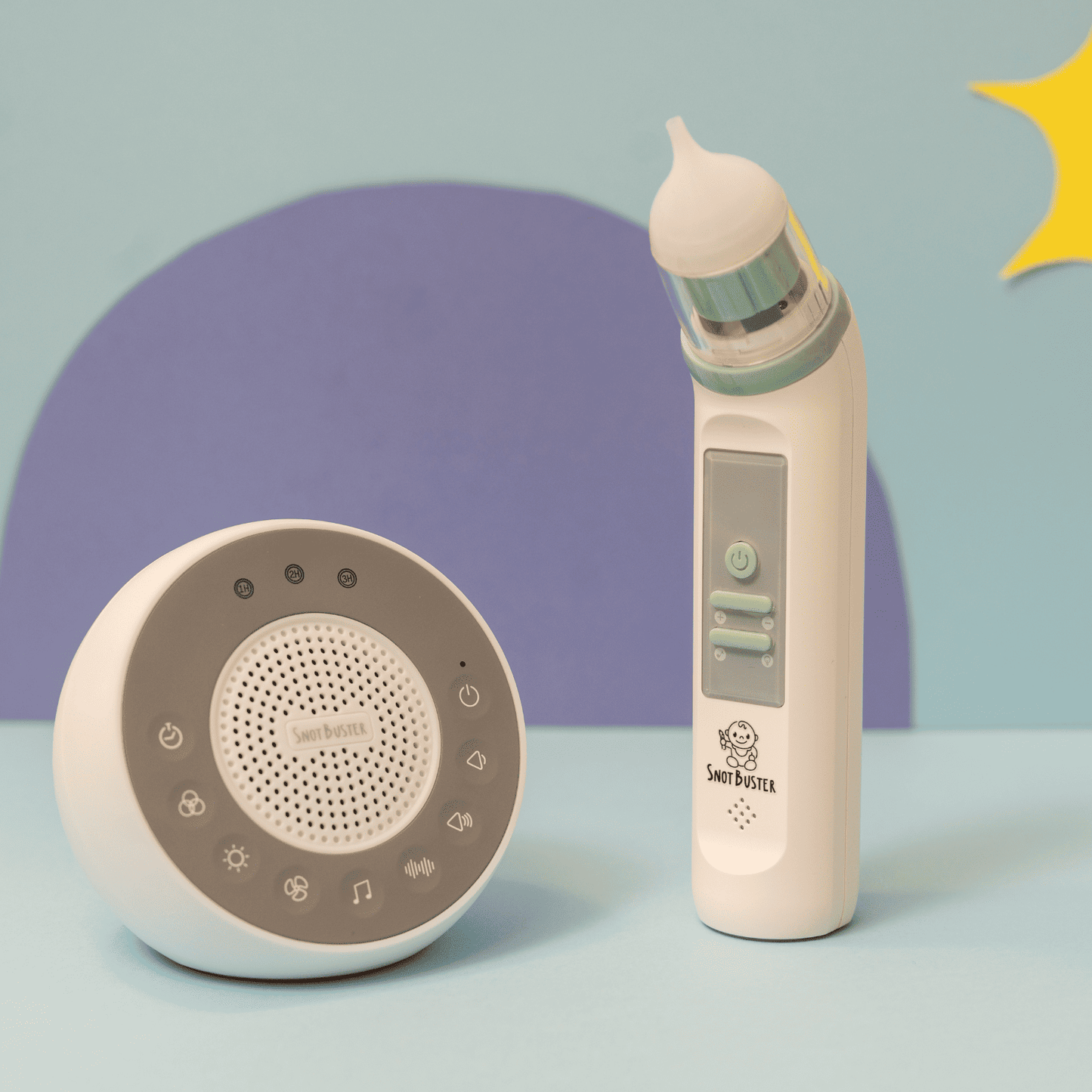 Næsesuger og White Noise natlampe(Bundle)